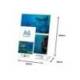 EXPOSITOR SOBREMESA MARCA ARCHIVO 2000 PETG FLEXIBLE EN FORMA DE L DIN A6 VERTICAL 45X105X150 MM