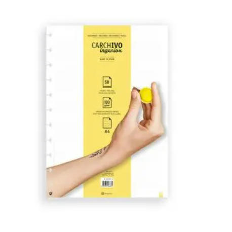 RECAMBIO CARCHIVO PARA CUADERNO INGENIOX DIN A5 50 HOJAS DOTS