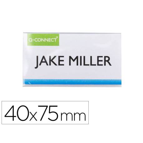 IDENTIFICADOR MARCA Q-CONNECT KF14137 CON CLIP MAGNETICO APERTURA SUPERIOR 40X75 MM