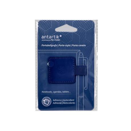 PORTABOLIGRAFO AUTOADHESIVO MARCA ANTARTIK PARA CUADERNO NOTE CON ELASTICO HASTA 15 MM GROSOR 80 MM AZUL MARINO
