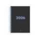 AGENDA ESPIRAL MARCA LIDERPAPEL KIMOLOS A6 2026 SEMANA VISTA FOCUS PAPEL 70 GR FSC