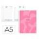 AGENDA ESPIRAL MARCA LIDERPAPEL SYROS 150X210 MM 2026 DIA PAGINA ROSA PAPEL 60 GR FSC