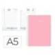 AGENDA ESPIRAL MARCA LIDERPAPEL GAZI A5 2026 DIA PAGINA ROSA PAPEL 70 GR FSC