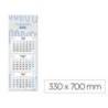 CALENDARIO PARED MARCA LIDERPAPEL 3 MESES VISTAS 2026 PLEGABLE 33X70 CM PAPEL 90 GR