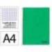 CUADERNO ESPIRAL MARCA LIDERPAPEL A4 WONDER TAPA PLASTICO 80H 90GR CUADRO 4MM CON MARGEN COLOR VERDE OSCURO
