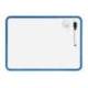 PIZARRA BLANCA MARCA LIDERPAPEL 21X30 CM MAGNETICA DOBLE CARA LISA CON ROTULADOR IMAN Y BORRADOR
