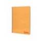 CUADERNO ESPIRAL LIDERPAPEL DIN A4 WONDER TAPA PLASTICO 80H 90GR PAUTA ANCHA 3,5MM CON MARGEN COLOR NARANJA