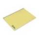CUADERNO ESPIRAL MARCA LIDERPAPEL A4 WONDER TAPA PLASTICO 80H 90GR PAUTA ANCHA 3,5MM CON MARGEN COLOR AMARILLO