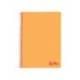 CUADERNO ESPIRAL MARCA LIDERPAPEL A4 WONDER TAPA PLASTICO 80H 90GR PAUTA ESTRECHA 2,5MM CON MARGEN COLOR NARANJA