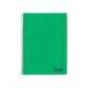 CUADERNO ESPIRAL MARCA LIDERPAPEL A4 WONDER TAPA PLASTICO 80H 90GR RAYADO HORIZONTAL CON MARGEN COLOR VERDE OSCURO