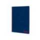 CUADERNO ESPIRAL MARCA LIDERPAPEL A4 WONDER TAPA PLASTICO 80H 90GR RAYADO HORIZONTAL CON MARGEN COLOR AZUL MARINO