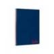 CUADERNO ESPIRAL MARCA LIDERPAPEL A4 WONDER TAPA PLASTICO 80H 90GR RAYADO HORIZONTAL CON MARGEN COLOR AZUL MARINO