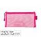 BOLSA ZIPPER BAG MARCA LIDERPAPEL POLIESTER TRANSPIRABLE MULTIUSOS TICKET 230X115 MM ROSA
