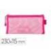 BOLSA ZIPPER BAG MARCA LIDERPAPEL POLIESTER TRANSPIRABLE MULTIUSOS TICKET 230X115 MM ROSA