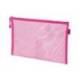 BOLSA ZIPPER BAG MARCA LIDERPAPEL POLIESTER TRANSPIRABLE MULTIUSOS DIN A5 ROSA