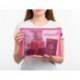 BOLSA ZIPPER BAG MARCA LIDERPAPEL POLIESTER TRANSPIRABLE MULTIUSOS DIN A4 ROSA