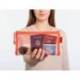 BOLSA ZIPPER BAG MARCA LIDERPAPEL POLIESTER TRANSPIRABLE MULTIUSOS TICKET 230X115 MM NARANJA