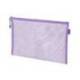 BOLSA ZIPPER BAG MARCA LIDERPAPEL POLIESTER TRANSPIRABLE MULTIUSOS DIN A5 MORADO PASTEL