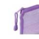 BOLSA ZIPPER BAG MARCA LIDERPAPEL POLIESTER TRANSPIRABLE MULTIUSOS DIN A5 MORADO PASTEL