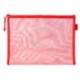 BOLSA ZIPPER BAG LIDERPAPEL POLIESTER TRANSPIRABLE MULTIUSOS DIN A4 ROJO