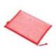 BOLSA ZIPPER BAG LIDERPAPEL POLIESTER TRANSPIRABLE MULTIUSOS DIN A4 ROJO