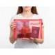 BOLSA ZIPPER BAG LIDERPAPEL POLIESTER TRANSPIRABLE MULTIUSOS DIN A4 ROJO