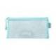 BOLSA ZIPPER BAG MARCA LIDERPAPEL POLIESTER TRANSPIRABLE MULTIUSOS TICKET 230X115 MM AZUL PASTEL