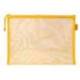 BOLSA ZIPPER BAG MARCA LIDERPAPEL POLIESTER TRANSPIRABLE MULTIUSOS DIN A4 AMARILLO