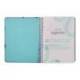 AGENDA ESCOLAR LIDERPAPEL 25-26 ESPIRAL PATTERNS RAYOS AZUL SEMANA VISTA DIN A6 BILINGÜE PAPEL FSC 80 GR