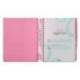 AGENDA ESCOLAR LIDERPAPEL 25-26 ESPIRAL PATTERNS RAYOS ROSA DIA PAGINA DIN A5 BILINGÜE PAPEL FSC 80 GR