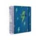 AGENDA ESCOLAR LIDERPAPEL 25-26 ESPIRAL PATTERNS RAYOS AZUL DIA PAGINA DIN A5 BILINGÜE PAPEL FSC 80 GR