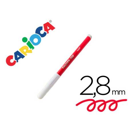 ROTULADOR MARCA CARIOCA JOY ROJO CAJA DE 24 UNIDADES