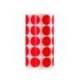 GOMETS MARCA LIDERPAPEL AUTOADHESIVO S CIRCULOS 20 MM ROJO ROLLO DE 2000 UNIDADES EN CAJA DE CARTON