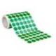 GOMETS MARCA LIDERPAPEL AUTOADHESIVO S CIRCULOS 15 MM VERDE ROLLO DE 2500 UNIDADES EN CAJA DE CARTON