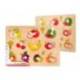 PUZLE INFANTIL MARCA IMAGINOVO MADERA FRUTAS +18 MESES 10 PIEZAS 30X22,5X1,5CM