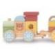 JUEGO INFANTIL MARCA IMAGINOVO MADERA TREN FIGURAS APILABLES CON RUEDAS +18 MESES 38X9,5X7,5CM