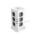 REGLETA MARCA Q-CONNECT ENCHUFE MULTIPLE 16 EN 1 CABLE 2 MT 12 TOMAS DE CORRIENTE+3 USB+1 USB TIPO C 120X120X210MM