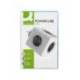 REGLETA MARCA Q-CONNECT DE CUBO ENCHUFE MULTIPLE POWER CUBE 5 EN 1 DIRECTO A PARED 5 TOMAS DE CORRIENTE 75X75X112MM