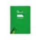 CUADERNO ESPIRAL MARCA LIDERPAPEL DI N A4 PAUTAGUIA TAPA BLANDA 80H 75 GR CUADRO PAUTADO 3MM COLOR VERDE