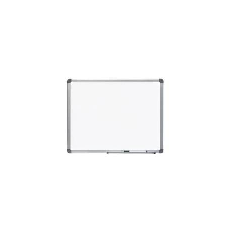 PIZARRA BLANCA MARCA ROCADA LACADA MAGNETICA MARCO ALUMINIO CON CANTONERAS 45X60 CM