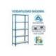 ESTANTERIA METALICA MARCA SIMONRACK KIT SIMONCLICK MINI 5/400 COLOR AZUL/BLANCO 5 ESTANTES 180 KG POR ESTANTE 180X80X40CM