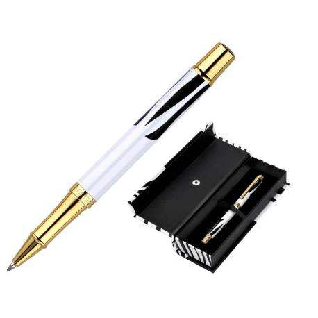 ROLLER BELIUS DUALITA CUERPO NEGRO BLANCO TINTA NEGRA CAJA DE DISEÑO