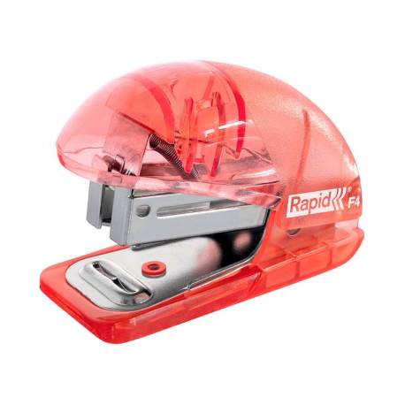 GRAPADORA RAPID MINI F4 COLOUR BREEZE USA GRAPAS 24/6 Y 26/6 CORAL EN BLISTER