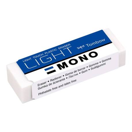 GOMA MARCA TOMBOW MONO LIGHT POLIMERA CAUCHO PVC ESPECIAL PARA BORRADO DELICADO