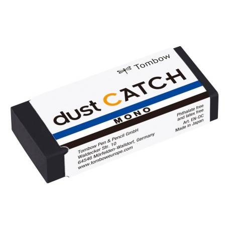 GOMA MARCA TOMBOW MONO DUST CATCH POLIMERA CAUCHO PVC NEGRO ESPECIAL ATRAPA RESIDUOS
