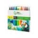 Rotulador Liderpapel Jumbo gruesa lavables caja 12 colores