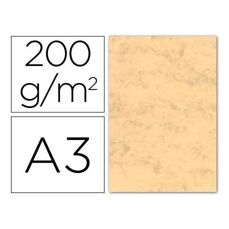 Cartulina marmoleada DIN A3 Ocre