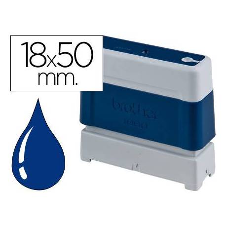 Sello Automatico Brother 18 x 50 azul