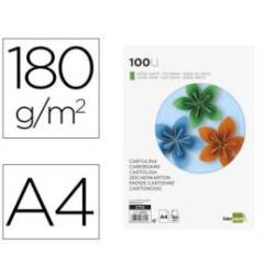 Cartulina Liderpapel verde abeto a4 180 g/m2