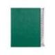 CUADERNO ESPIRAL MARCA LIDERPAPEL A5 MICRO PAPERCOAT TAPA FORRADA 140H 75 GR CUADRO5MM 5 BANDAS 6 TALADROS VERDE